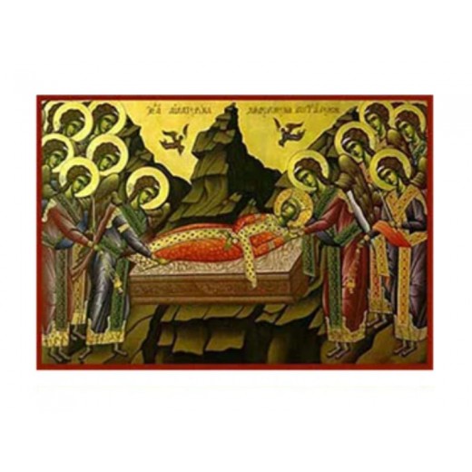 Αγία Αικατερίνη, Κηδευομενη υπο των Αγγέλων