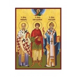 Άγιος Νικόλαος Αρχιεπίσκοπος Μύρων, Παντελεήμων ο Μεγαλομάρτυς και Σπυρίδων Τριμυθούντος