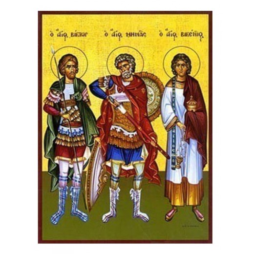 Άγιοι Βίκτωρ Δαμασκού, Μηνάς Αιγύπτου και Βικέντιος Ισπανίας 