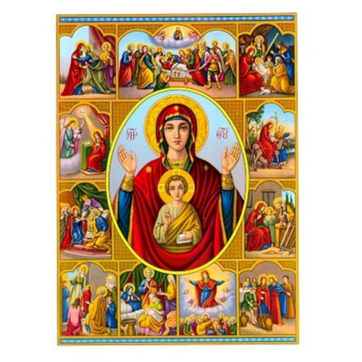 Παναγία με Χριστό, ο Βίος